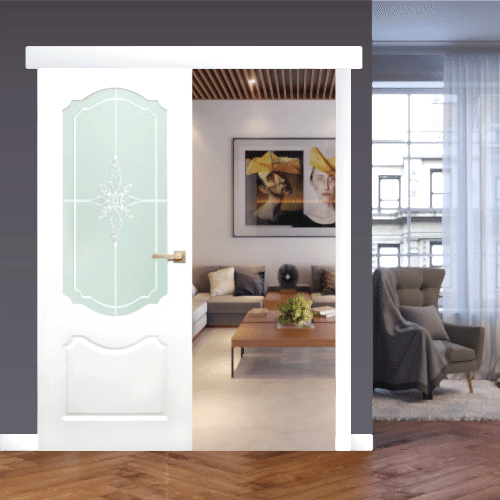 Раздвижная дверь СИМФОНИЯ, пвх покрытие (ст. матовое)